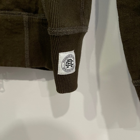 Reigning Champ Dark Brown Zip Up Sweater - Picture 4 of 4